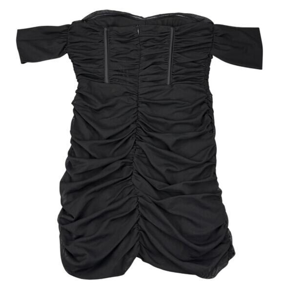 Bella Barnet Mesh Black Mini Dress Medium - Picture 9 of 9